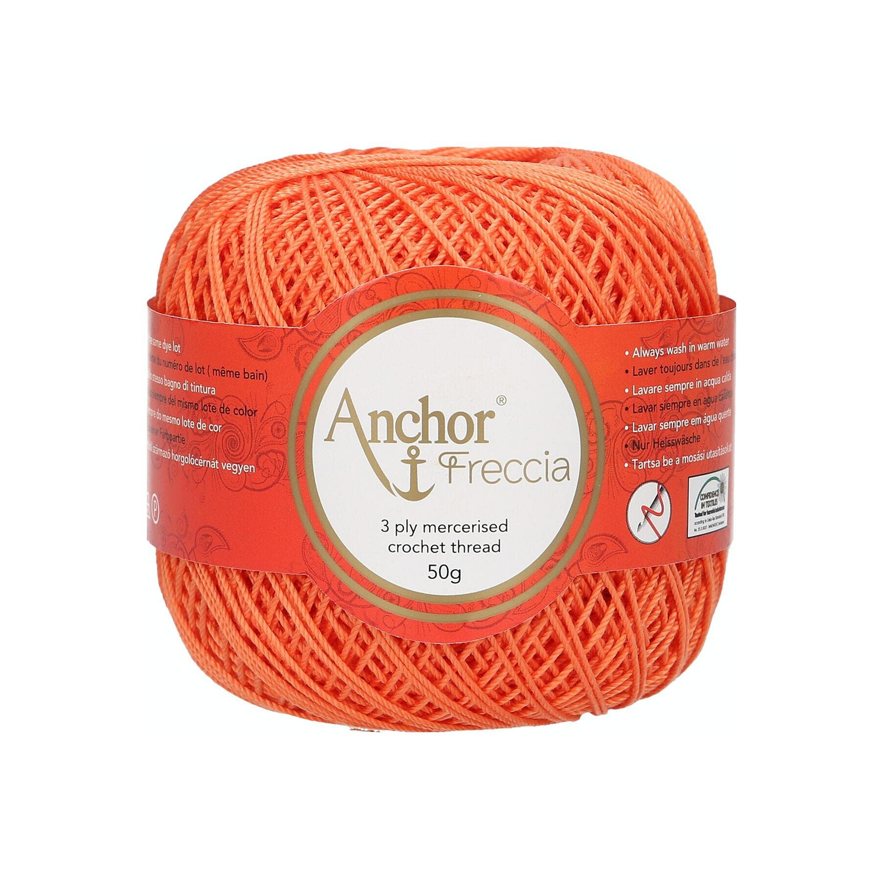 Anchor 4771006-00328 Crochet Yarn, 100% Cotton, 328, Thickness 6, 88 g