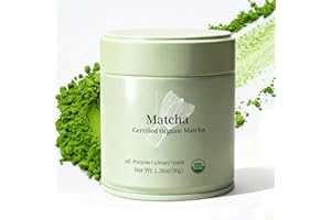 MatchAdmire Premium First Harvest USDA Certified Organic Green Tea Matcha Powder, Rich Flavor, 100% Vegan with No Fillers, Radiation-Free (50g Culinary Grade Matcha)