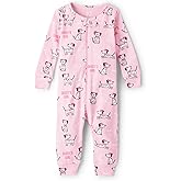 The Children's Place baby-boys And Toddler Long Sleeve 100% Cotton Zip-front One Piece Footed Pajama