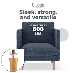 Btowin 7 Inch Solid Wood Furniture Legs, 4 Piece