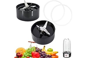 2 Cross Blade for 250W Magic Bullet Blender,Juicer and Mixer, with Extra New Seal Gaskets, fit Magic Bullet MB1001 Replacemen