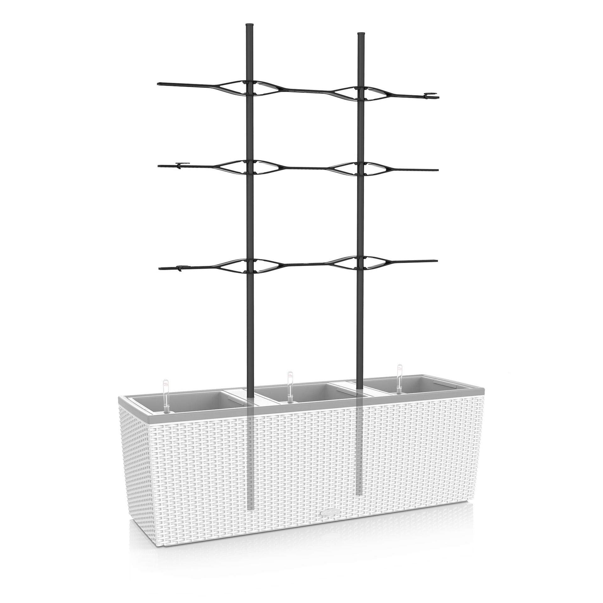LECHUZA TRIO Cottage 30 trellis black 15011