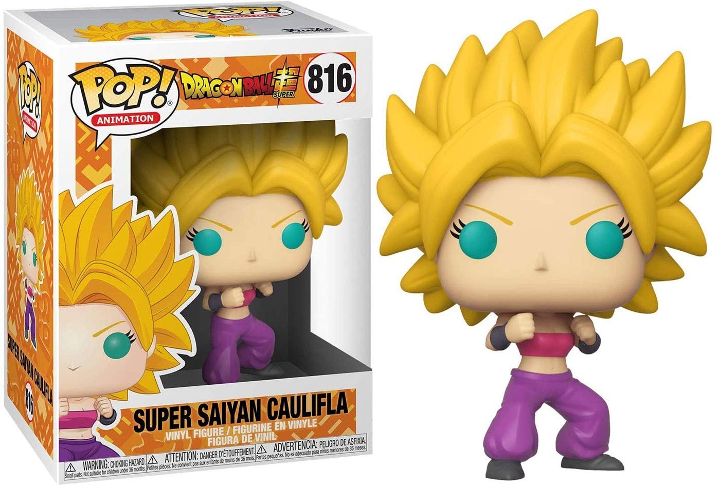 Funko Pop! Animation: DBS - SS Caulifla - Dragon Ball - Collectable Vinyl Figure - Gift Idea - Official Merchandise - Toys for Kids & Adults - Anime Fans - Model Figure for Collectors and Display