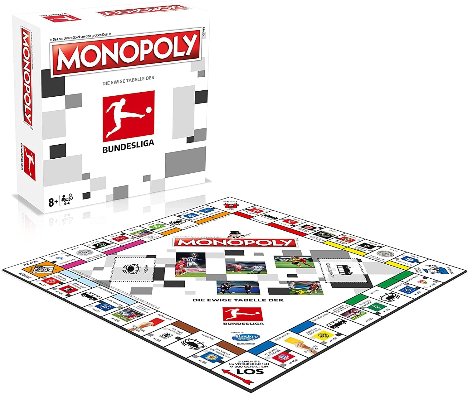 Winning Moves Monopoly Bundesliga Edition - Monopoly Spiel für Fans - Familienspiele Strategie Brettspiele Bundesliga Edition - 2+ Spieler ab 8+ Jahren - Deutsch