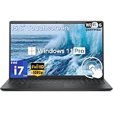 Dell 15 Touchscreen Laptop, Intel 10-Cores i7-1355U, 16GB DDR5, 1TB SSD | Supports SD Card, Intel UHD Graphics, 15.6&rdquo; FHD Anti-Glare Touch Display, Wi-Fi 6, Long Battery Life, Copilot AI, Win 11 Pro