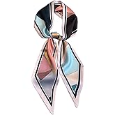 DYUXIRT Head Scarf Purse Handle Neck Satin Hair Scarfs For Bag Lightweight Silky Long Thin Women's Fashion Scarves 59 * 5.9”