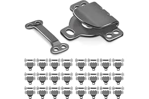 COOBIGO 25Set Sewing Hook and Eye Closures for Clothing Sewing Clasps and Fasteners, Hook and Eye Closure for Pant Waist,Bra,Jeans and Others Sewing DIY Craft