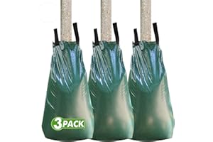 Remiawy Tree Watering Bag, 20 Gallon Slow Release Watering Bag for Trees, Irrigation Bag Made of Durable PVC Material with Zipper (3 Pack 5-8 Hours Releasing Time)