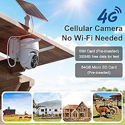 4G LTE Cellular Security Camera No Internet