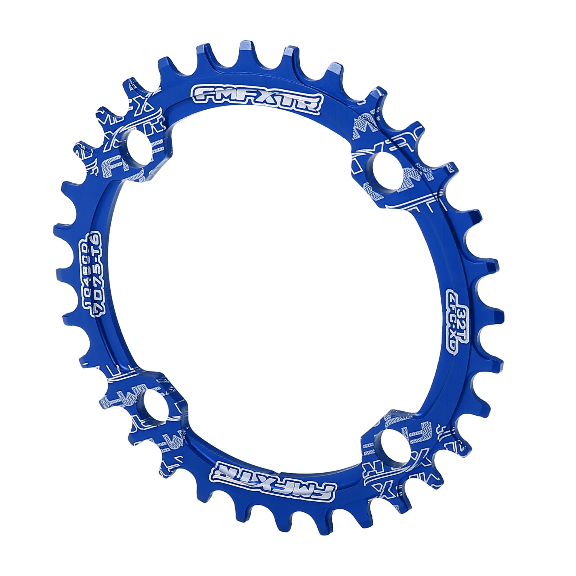 X AUTOHAUX 32 Teeth 104mm Bicycle Wide Chainring Crankset Tooth Plate Blue