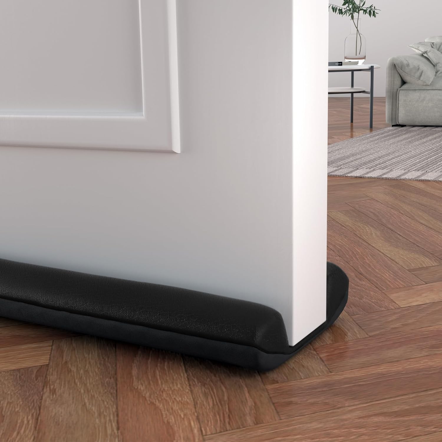 Draft Stoppers - Door Draft Stopper,Leather Door Draft Stoppers for Bottom of Door,Under Door Draft Stopper Weather Stripping,30-36