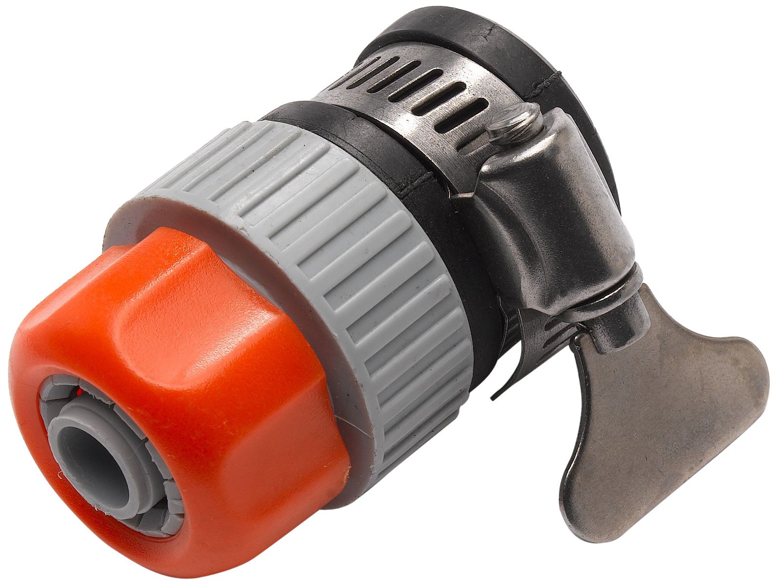 Merriway® BH00315 Screw Fit Hose Tap Connector Adaptor for 1/2 inch Taps with Butterfly Hose Clip Attachment