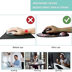 Mouse Pad with Wrist Support, Ergonomic Mouse Pad