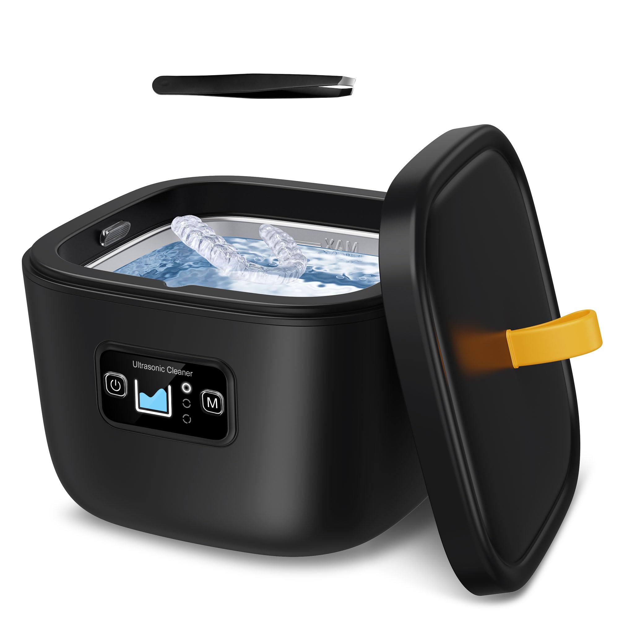 Photo 1 of LukToMao Ultrasonic Retainer Cleaner for Invisalign, Denture, Mouth Guard, Aligner, Toothbrush Head, 43kHz Newly Upgraded Ultrasonic Retainer Cleaner Machine, UV Ultrasonic Jewelry Cleaner with 255ML