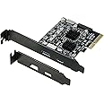 USB 3.1 PCIe Card, RIITOP PCI-e 3.0 to USB3.2 Gen1 Adapter (10Gbps) Expands to 20Pin + Type-E + 1xUSB 3.0 + 1x USB C