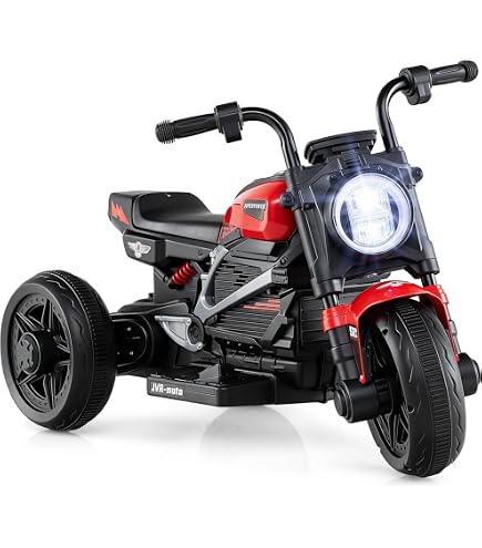 Moto eléctrica infantil, 6 V, coche eléctrico para niños, con música y luces, arranque progresivo y suspensión, moto ligera para niños, con 2 ruedas de entrenamiento para 3-6 años Moto eléctrica infantil, 6 V, coche eléctrico para niños, con música y luces, arranque progresivo y suspensión, moto ligera para niños, con 2 ruedas de entrenamiento para 3-6 años