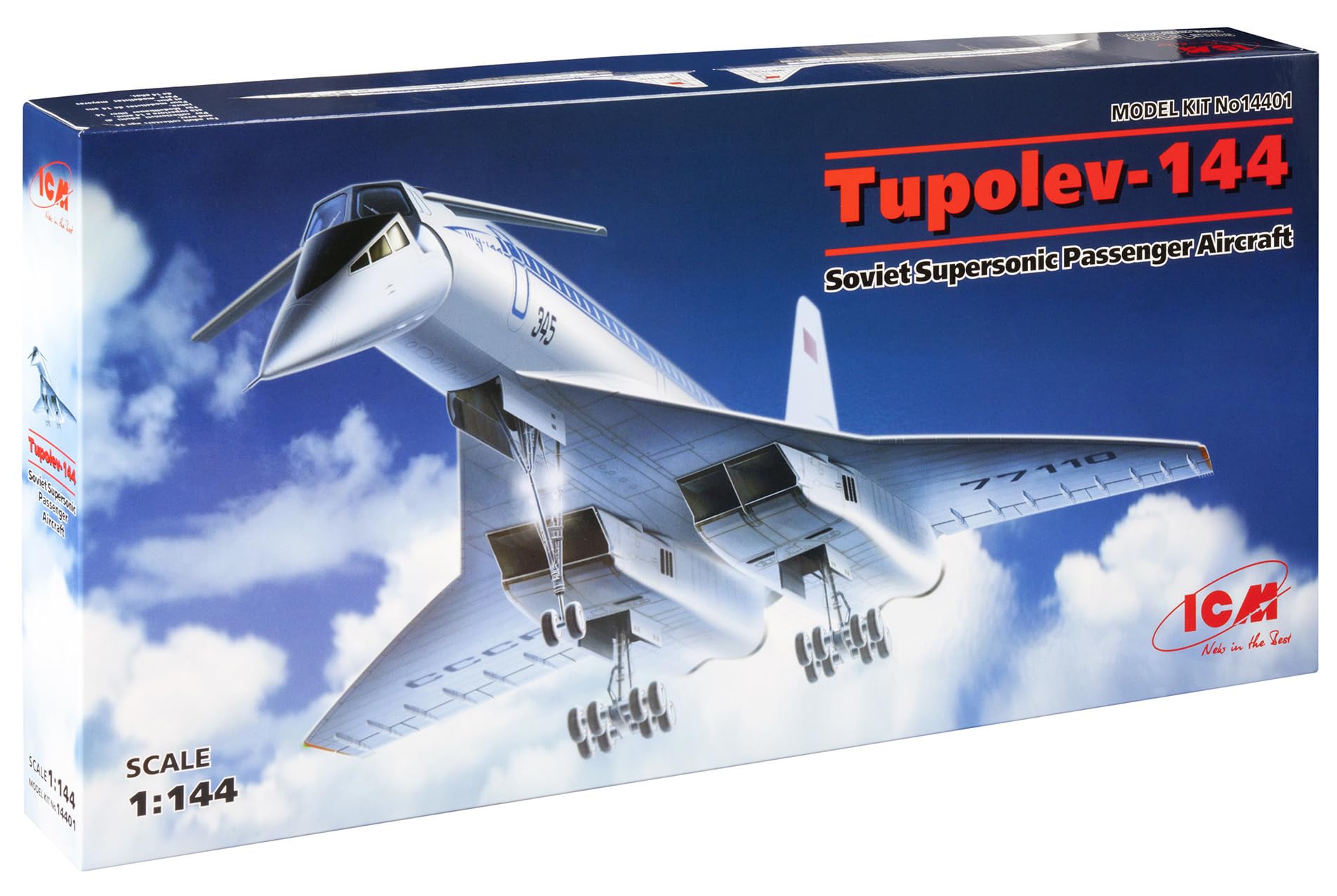 ICM 1:144 - Tupolev-144 Soviet Supersonic Aircraft