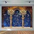 EMTOBT 7x5ft Medieval Palace Pillar Backdrop Constellation Starry Sky Backdrop for Kids Birthday Party Wedding Wall Decor Photography Photo Booth Props Decor Banner Supplies BJWHEM1
