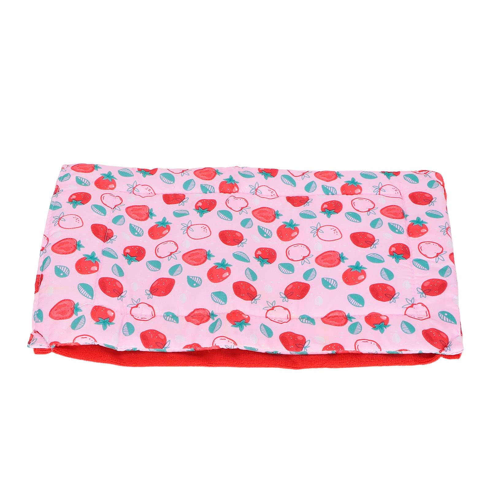 Cyrank Bearded Dragon Bed, Reptile Sleeping Bag, Red, Small, Polyester Fabric + Plush Cloth, Canvas + Plush Cloth, Sewn Fabric Layers with Filling, Indoor Use