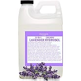 Lavender Hydrosol Floral Water - Distilled on Our Lavender Farm, Facial Toner, Aromatherapy, Linen & Room Mist (32 oz (1/4 Gallon))