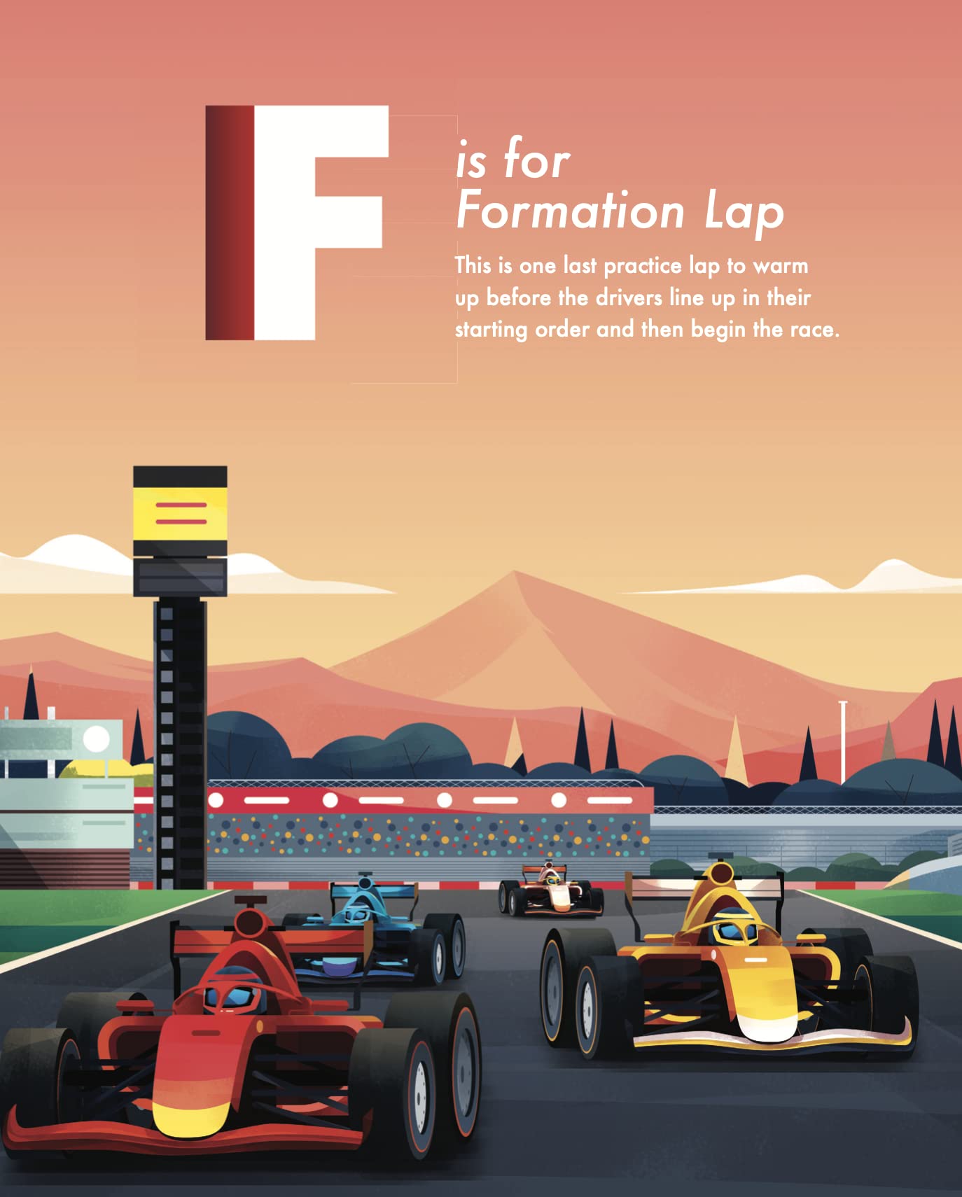 ABCs of Racing My First Guide to Formula 1 Racing - Learn Racing Terms with Alphabet Book for kids and Young F1 Fans