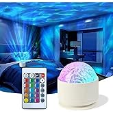 Neioaas 2 in 1 Northern Lights Projector, 16 Color Aurora Night Light Projector,Remote Galaxy Light Projector,USB Recharge Ocean Wave Projector for Playroom Birthday Kids Teen Gift (Aurora & Wave)