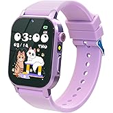 AIWIEP Kids Smart Watches Girls Gift for Age 5-12, Watch for Kids with 32 Games HD Touch Screen Video Camera Pedometer Music Player Flashlight 12/24 hr Toys for 5 6 7 8 9 Year Old Girl Birthday Gift