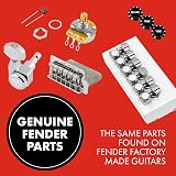 Fender Locking Tuners Set of 6 Chrome for Strat Tele Modern Staggered view 6