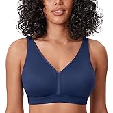 AISILIN Women's Plus Size Wireless Bra Support Comfort Full Coverage Unlined No Underwire Smooth