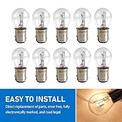 Nowkont 10 PCS Car Halogen Brake Light, High and