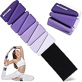 BECOJADDE Ankle Weights for Women Wrist Weights Set of 2 (1 lb/2 lb Each) Adjustable Arm Leg Weight for Womens Men Suitable for Walking Swimming Running Pilates Yoga Gym
