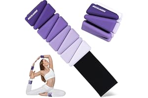 BECOJADDE Ankle Weights for Women Wrist Weights Set of 2 (1 lb/2 lbs Each) Adjustable Arm Leg Weight for Womens Men Suitable for Walking Swimming Running Pilates Yoga Gym
