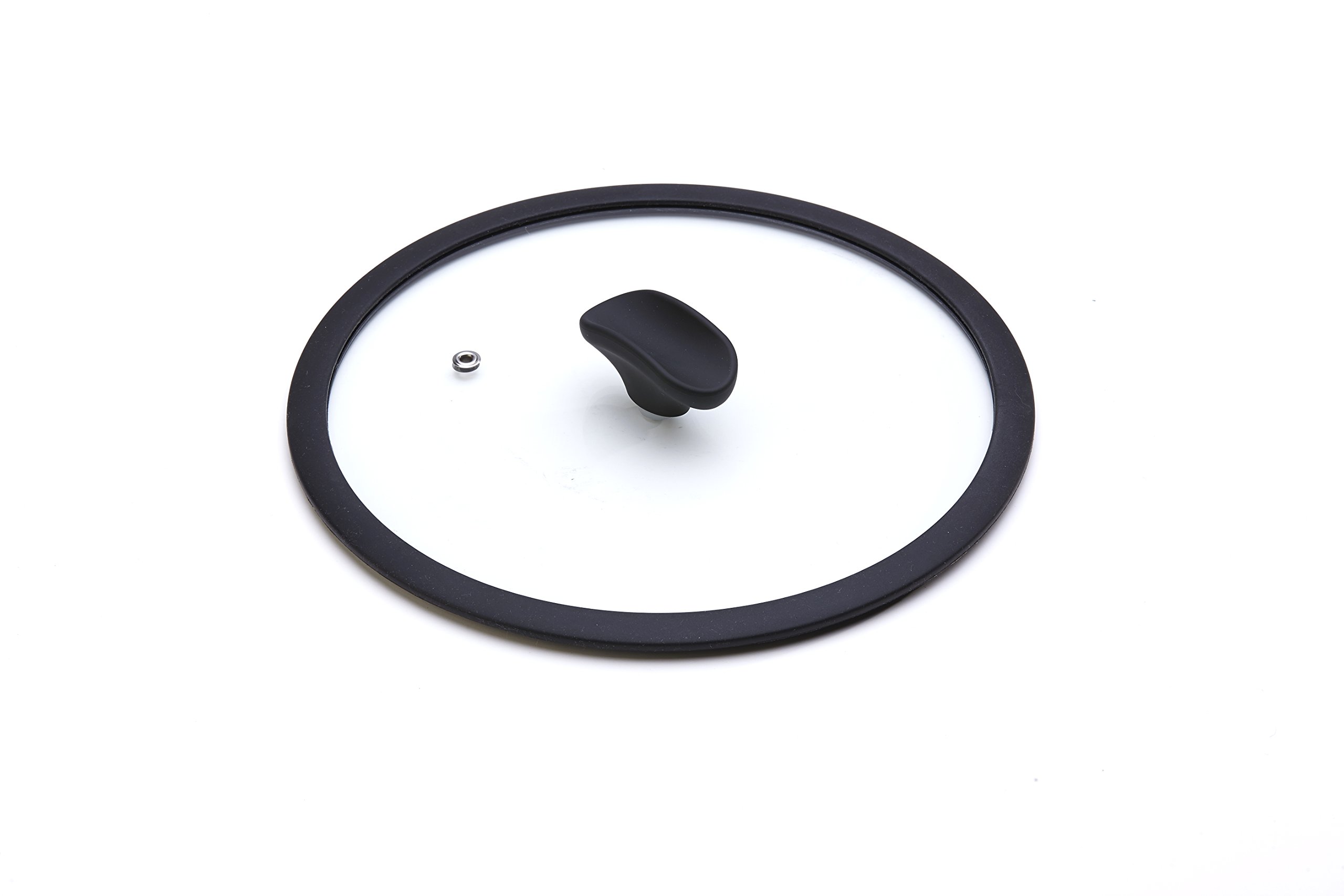 Moneta Tempered Flat Lid with Silicone Edge 26 cm, Glass