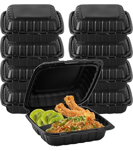Clamshell Food Containers , Plastic Hinged Food Container Rectangle 27 ...
