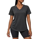 MAPICK V Neck Tops for Women Short Sleeve Loose Fit Workout Tee | Workout, Moisture-Wicking, Quick-Dry, Gym, Yoga, Training, UPF 50+, V-Neck, Short Sleeve, Lightweight, Regular Fit, Casual