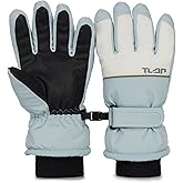 XuoAz Kids Winter Ski Snow Gloves Waterproof Touchscreen Warm Snowboard Mittens for Boys Girls (for 7-12 Years)