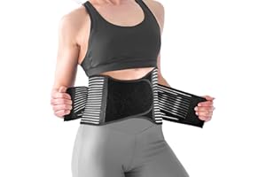BEBSR Back Brace for Men and Women, Adjustable Lumbar Support Belt for Lower Back Pain, Herniated Disc, Sciatica, Scoliosis, Breathable Mesh (Small/Mudium)