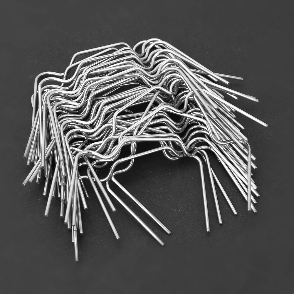 50pcs Stainless Steel W Type Thick Greenhouse Glazing Clips Tool W Spring Buckle Equipment for Perspex Sheets on The Greenhouse