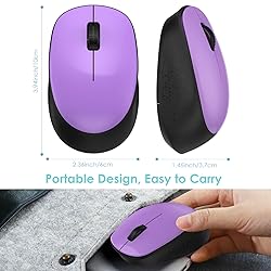 LeadsaiL Wireless Mouse for Laptop, 2.4GHz Silent
