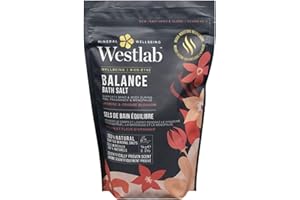Westlab Bath Salt Balance 1kg - Supports mind & body during PMS, pregnancy & menopause - 100% natural crafted mineral salts -