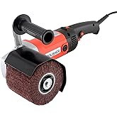 Handheld 1400W Metal Burnishing Machine, Electric Sander Polisher for Wood Stainless Steel Polishing with One Wheel, 8 Variab