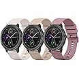 Meliya 3 Pack Bands for Garmin Venu 2 Plus / Venu Sq / Venu / Vivoactive 3 Watch Band Women Men, Soft Silicone Sport Replacement Strap for Garmin Vivomove Sport, Vivoactive 3 Music, Forerunner 645 / 245 Music Smart Watch