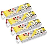 4PCS 660mAh 1S LiPo Battery 3.8V JST-PH2.0 Connector for Mobula7 75mm Drone | Crazepony 3.8V LiHV Batteries 90C/180C for Eachines Trashcan Emax Tinyhawk Freestyle II Snapper7 Mobula7 75mm Micro FPV Racin