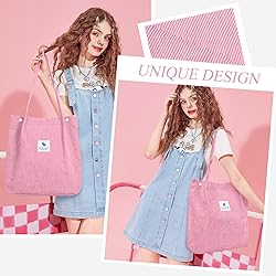 LHMTQVK Tote, Corduroy Bag Women's Shoulder Purses