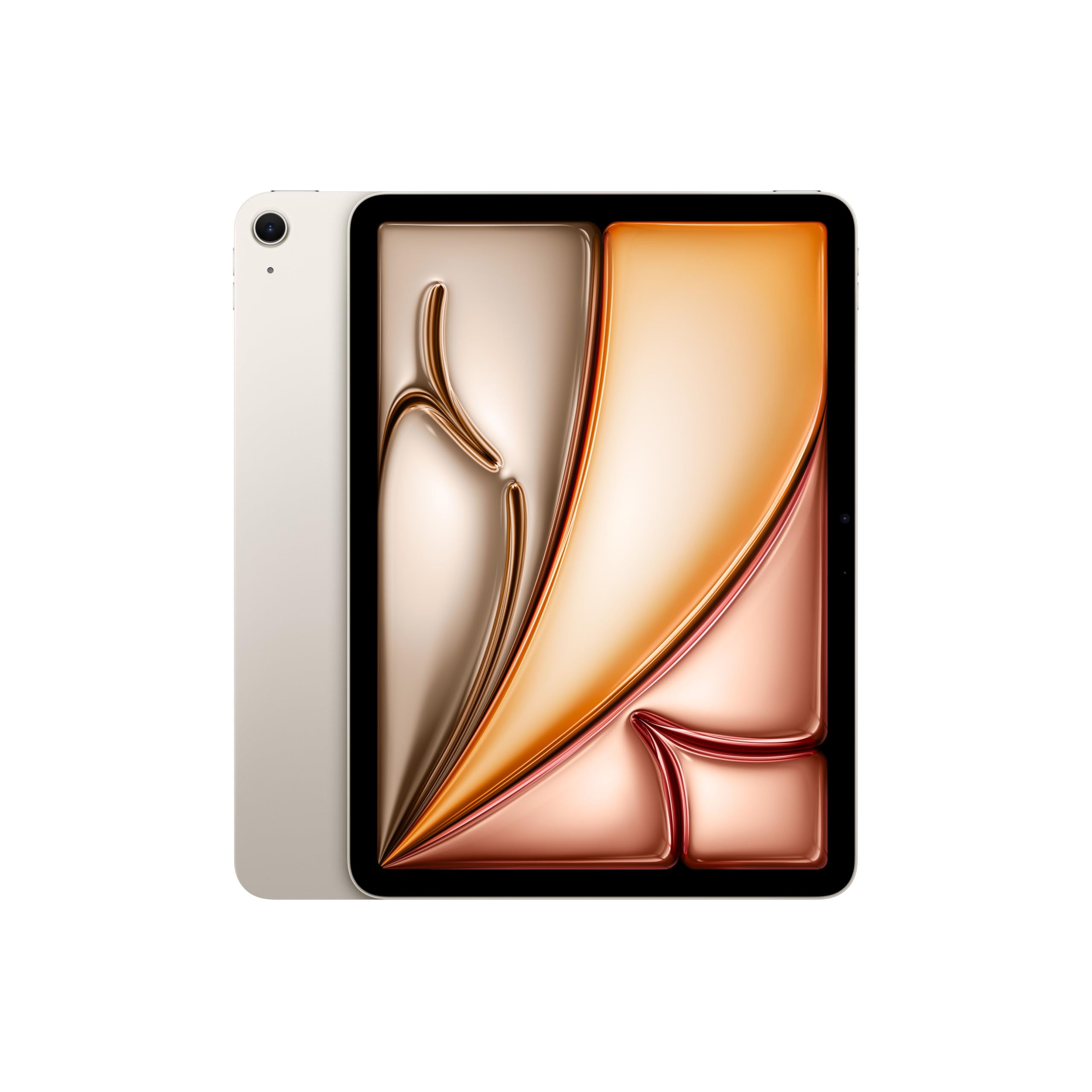 Apple iPad Air 11-inch with M3 chip Built for Apple Intelligence, Liquid Retina Display, 128GB, 12MP Front/Back Camera, Wi-Fi 6E, Touch ID, All-Day Battery Life — Starlight