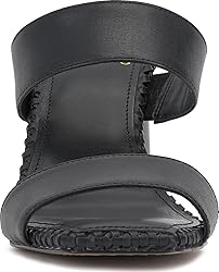 Vince Camuto Women's Kaden Heeled Sandal, Black, 5.5