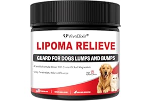 VIVAELIXIR Lipoma Treatment for Dogs & Cats, Dog Balm with Castor Oil, DMSO Cream, Support Joint Comfort with Natural Ingredients, Reduce Bumps, Promotes Healthy Tissue & Skin, Safe for All Breeds-60g