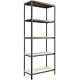 Sauder North Avenue Tall Bookcase/Bookshelf, for TVs up to 36", Charter Oak