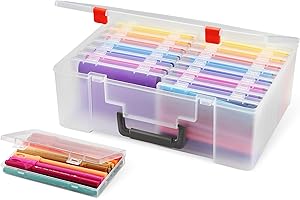 鶹 Basics 4" x 6" Photo Storage Case and Craft Organizer with 16 Inner Cases