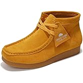 Project Cloud 100% Genuine Leather Ankle Boots for Women - Lightweight & Non Slip Womens Shoes - Memory Foam Insole Chukka Boots - Water Resistant Fashion Shoes for Women 2026 (Wally Boot)